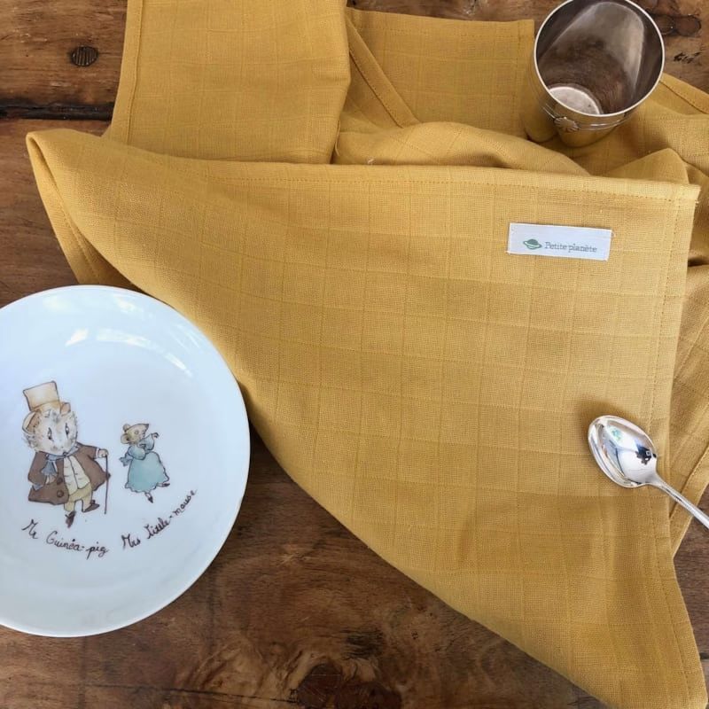 Grande serviette jaune vermeer (Petite Planète) - Image 3