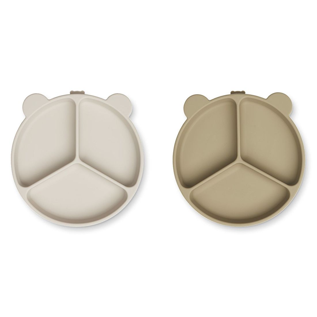 Lot de 2 Assiettes Compartimentées Stacy - Sandy Oat (Liewood) - Couverture