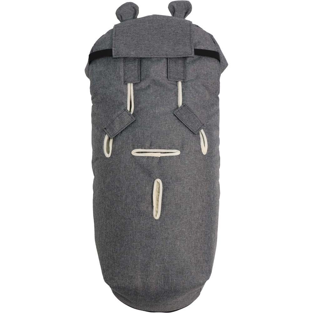 Chancelière capuche souris en laine gris anthracite (6-36 mois) (Kaiser) - Image 6