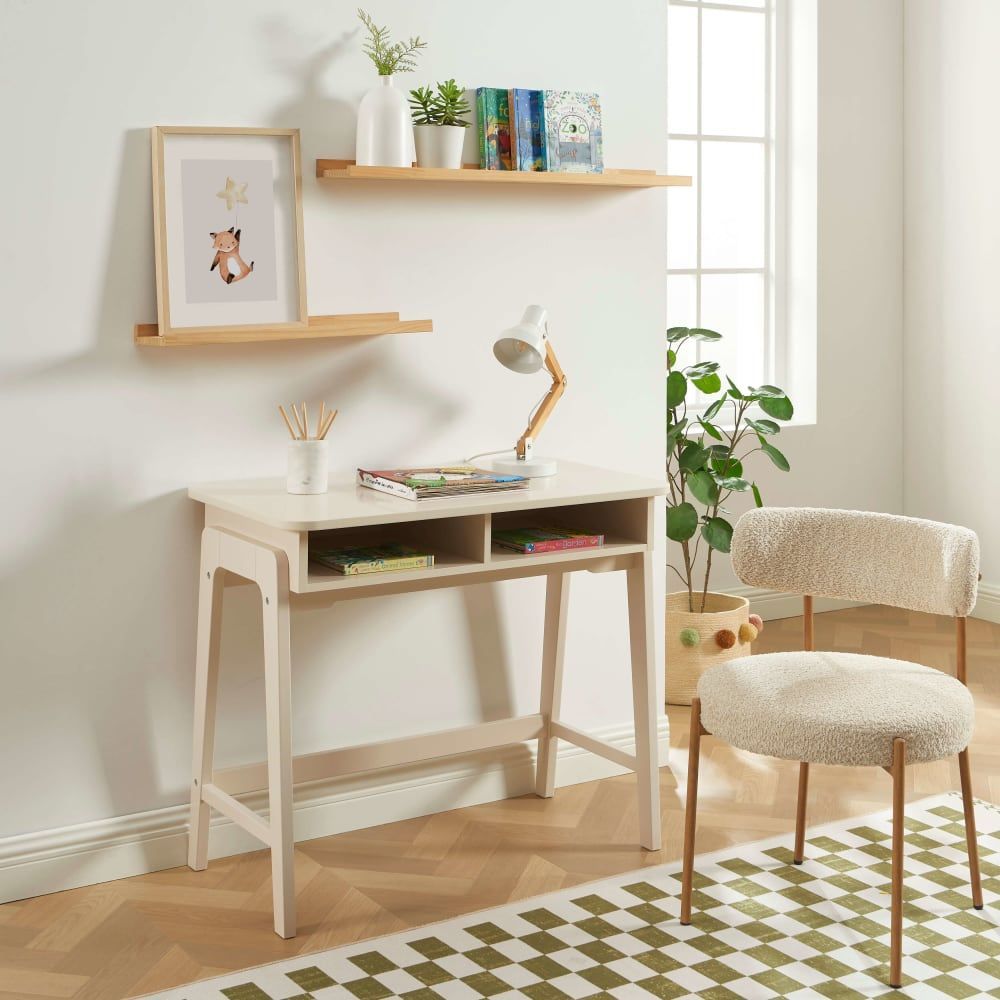 Bureau enfant beige 90cm (Baita) - Couverture