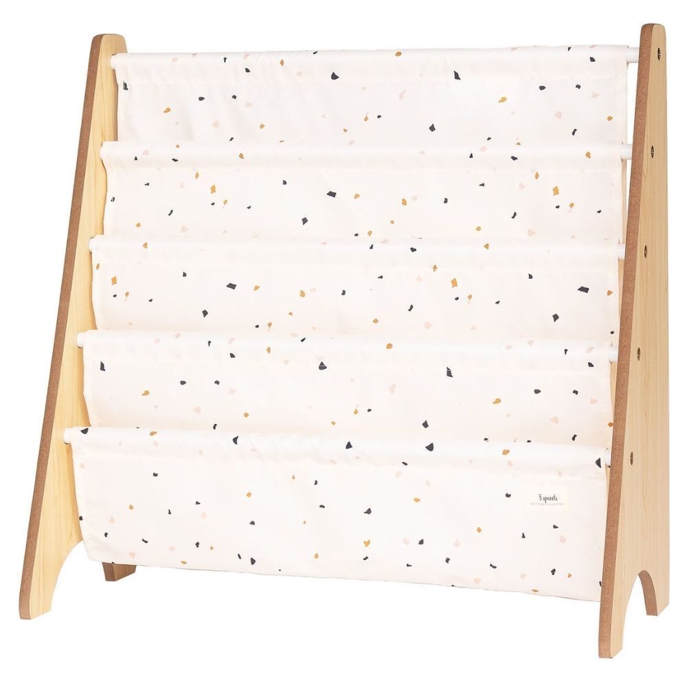 Bibliothèque en tissu recyclé Terrazzo crème (3 sprouts) - Couverture