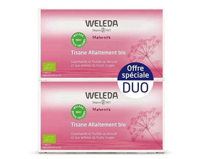Duo Tisane Allaitement Fruits Rouges - 2 x 40 g (Weleda) - Image 1