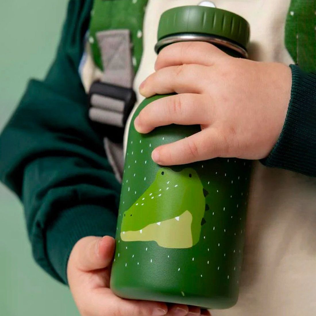 Gourde inox Trixie 350 ml - Animaux rigolos - Gourde pour enfant - Légère et durable, sans BPA - 350 ml - 350 ml (Trixie) - Image 4