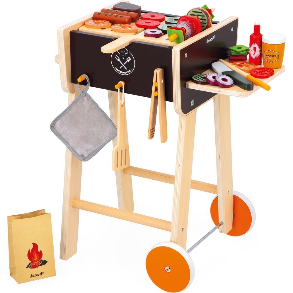 Barbecue en bois (55 pièces) (Janod) - Image 5