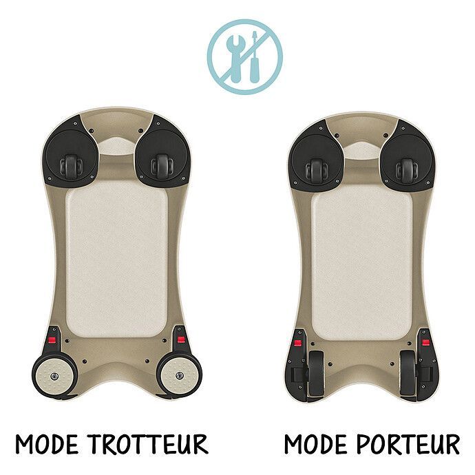 Porteur Walk n' Roll 2-en-1 Eco - Sable (Globber) - Image 5