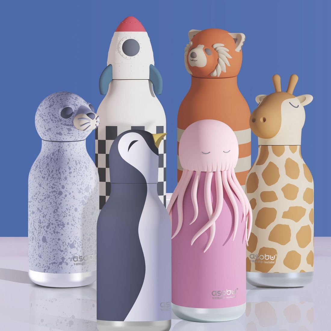 Gourde isotherme Bestie Pingouin (460 ml) (Asobu) - Image 4