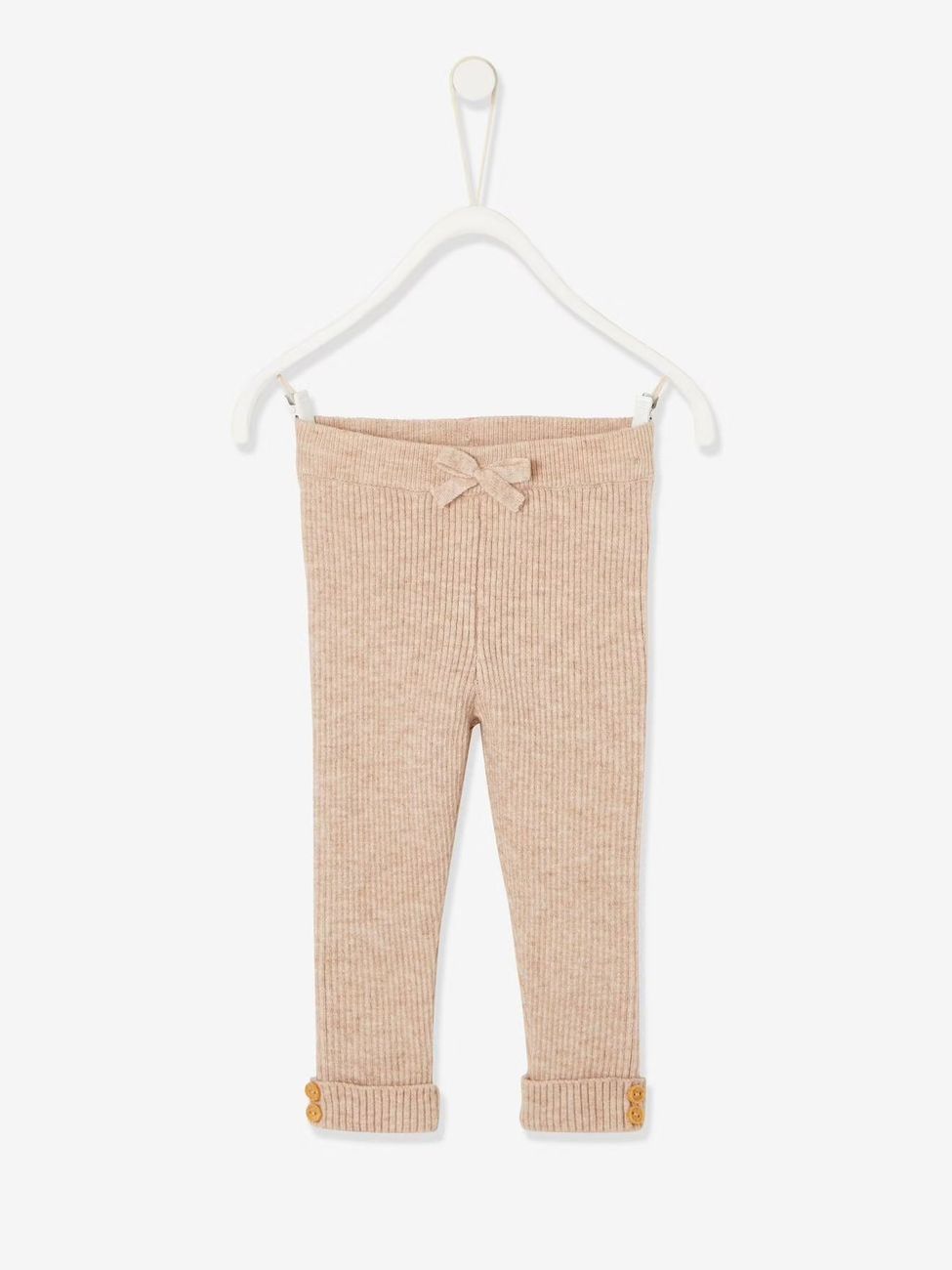 Legging en tricot bébé beige (Vertbaudet) - Couverture