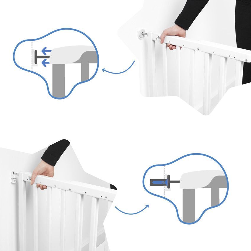 Barrière pression déco Pop ajustable - Blanc - Blanc (Badabulle) - Image 4