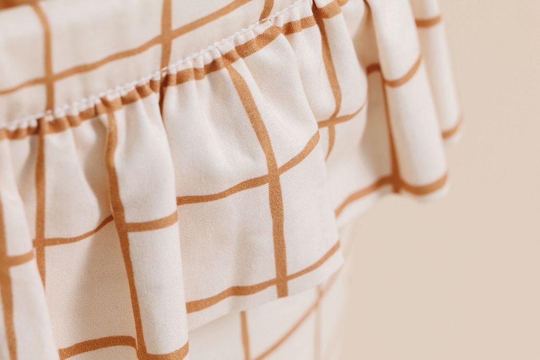 - Maxi Panier de Rangement - Vichy Caramel - Camel (Mon Lit Cabane) - Image 7