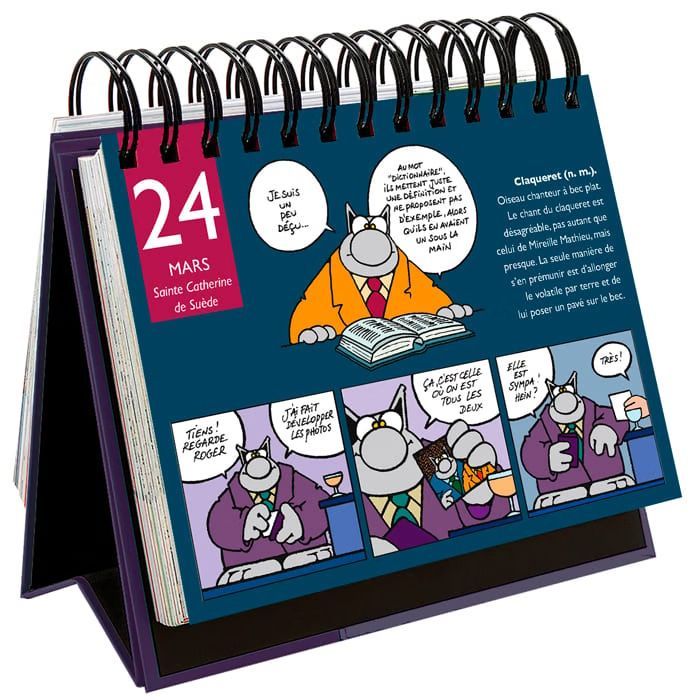 Le Chat - Coffret, volume 2 Tome 2 : Calendrier Les 365 jours du Chat (Play Bac) - Image 2