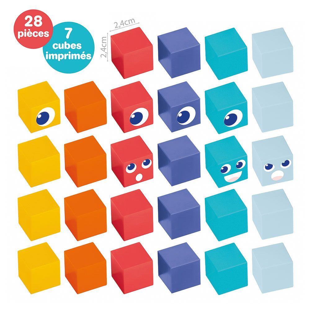 Cubes magnétiques 28 pièces - Magnetic Mini Cubes (Ludi) - Image 1