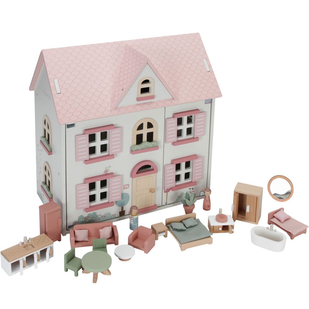 Maison de poupée moyenne en bois (Little Dutch) - Image 2
