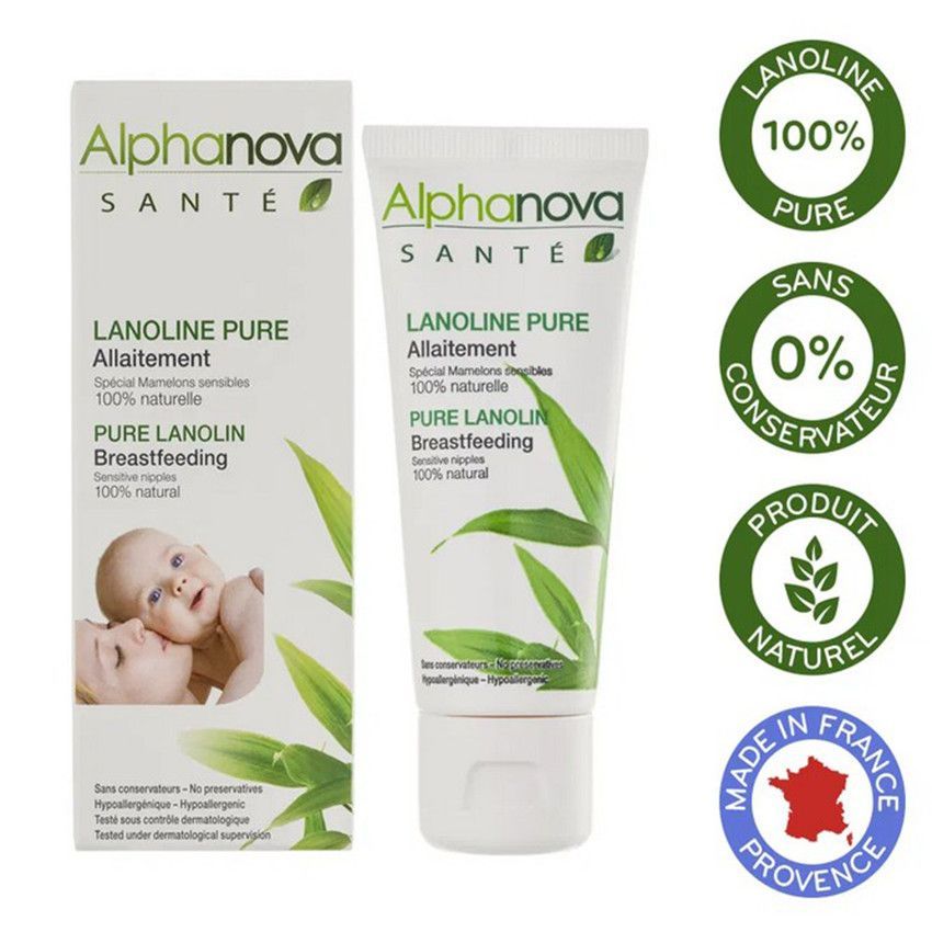 Crème Lanoline Pure 40 ml - Transparent (Alphanova) - Couverture