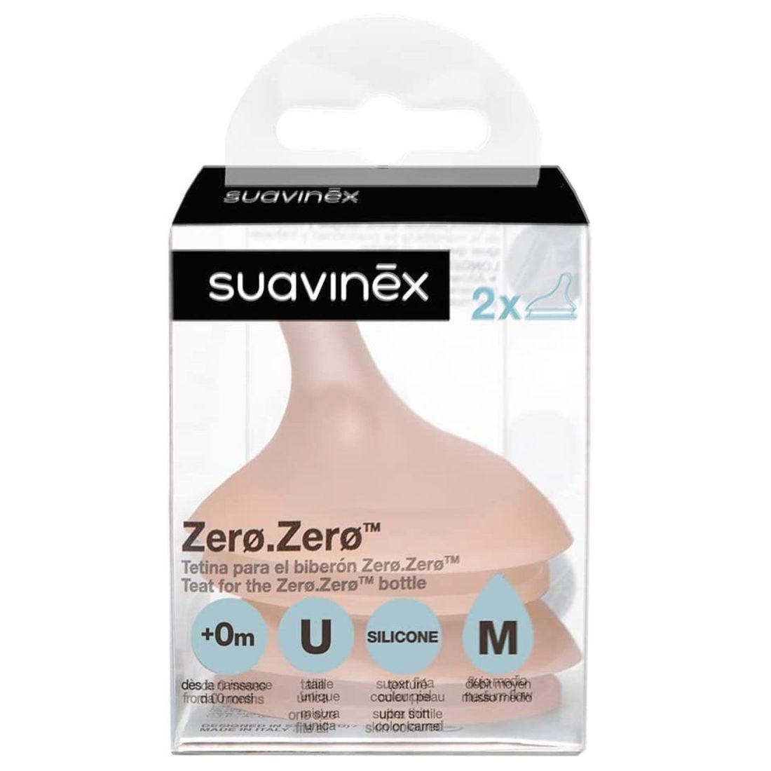 Lot de 2 Tétines anti-colique ZERØ.ZERØ (Suavinex) - Image 3
