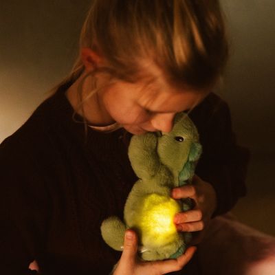 Peluche veilleuse Jéroom le dinosaure Vert (Atelier Pierre Junior) - Image 2