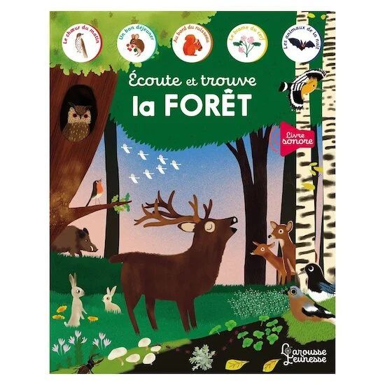 Ecoute et trouve - La forêt (Larousse) - Couverture