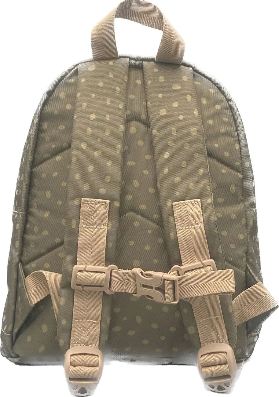 Sac à dos ourson aquarelle vert kaki – Sac enfant maternelle - Waldy & Co (Les Aquarelles de Marlène) - Image 1