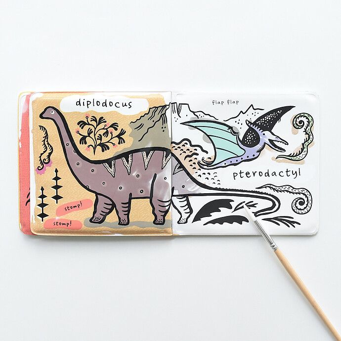 Livre de Bain Color Me - Who Loves Dinosaurs (Wee Gallery) - Image 3