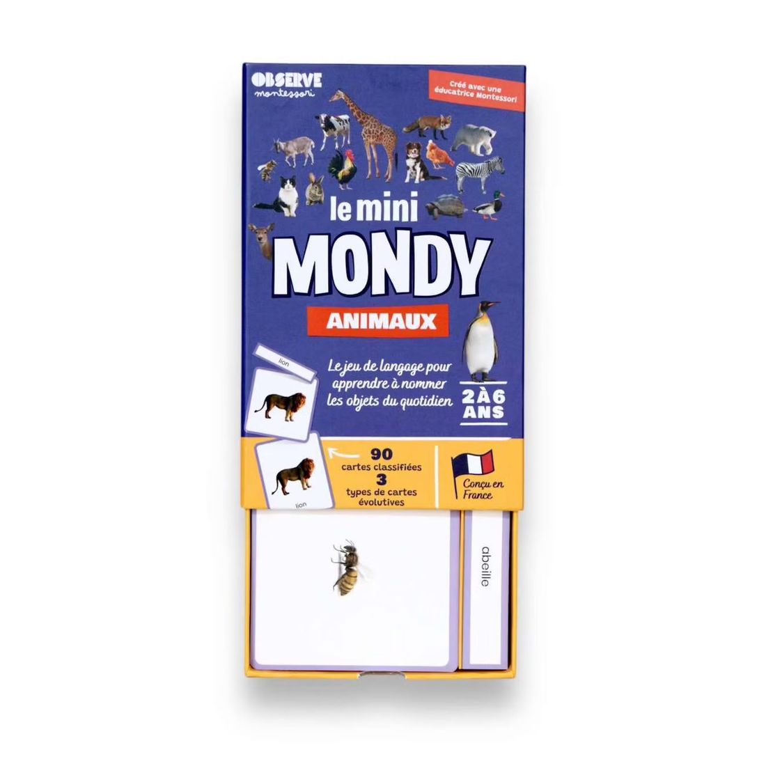 Mini-mondy - 90 Cartes Maison - Langage Animaux (Observe Montessori) - Image 2
