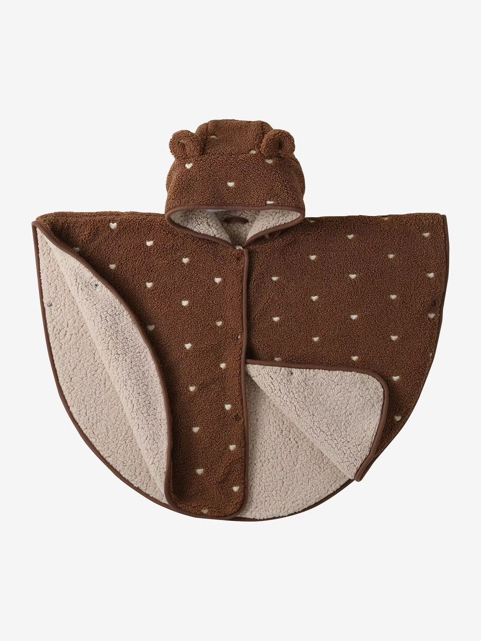 Poncho bébé 18-36 mois pour siège auto coeur fondant (Vertbaudet) - Image 1