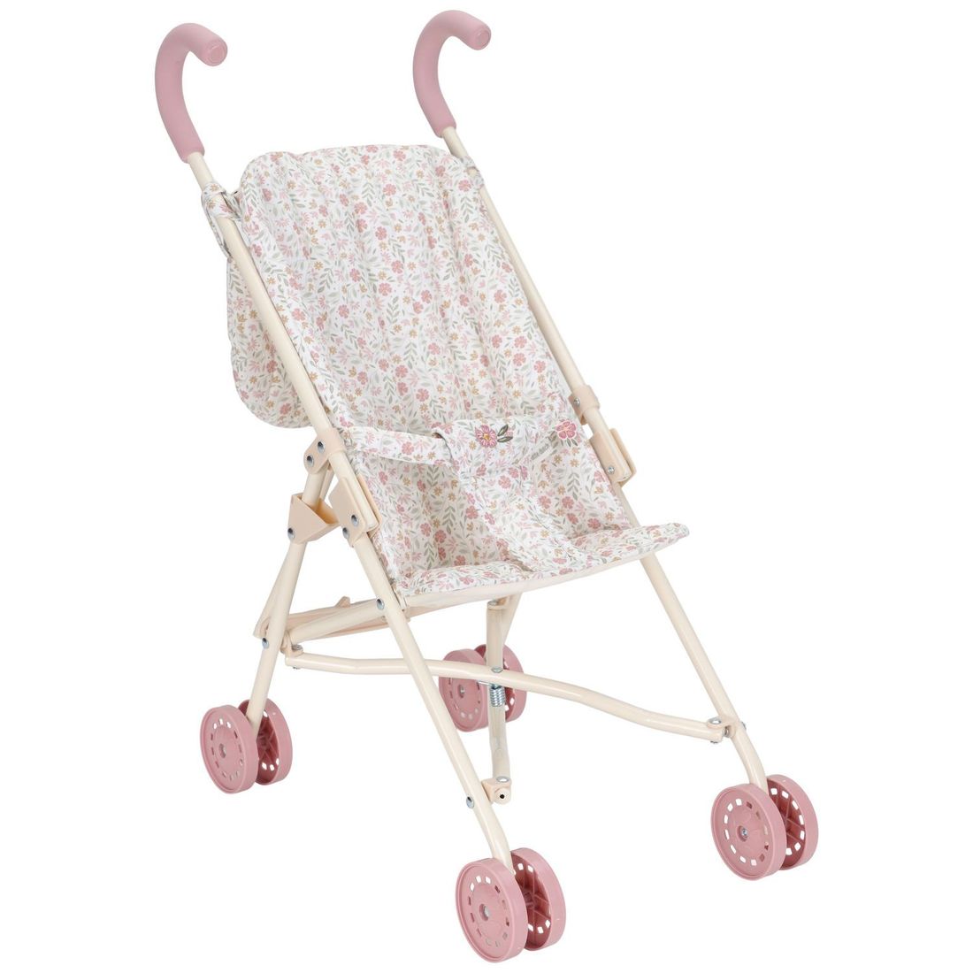 Poussette pour poupée en métal rose (Little Dutch) - Couverture