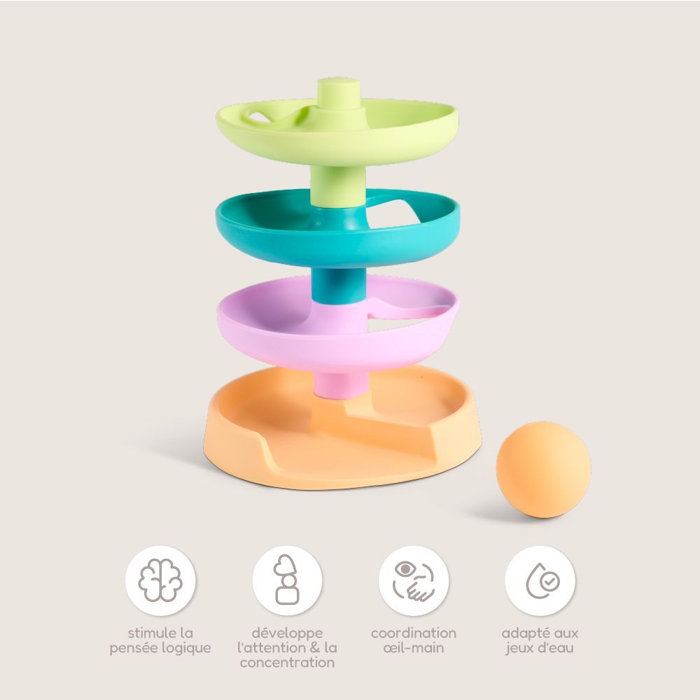 Petite Amélie Coffret de jouets Montessori | Play & Grow | Bois FSC et silicone | 10-12 mois | Kit d'éveil sensoriel pour bébé (Petite Amélie) - Image 5