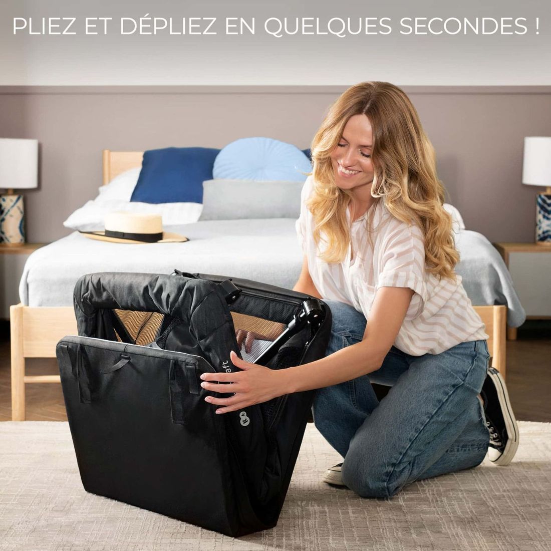 Lit bébé 3 en 1 Cami Black (Kinderkraft) - Image 4