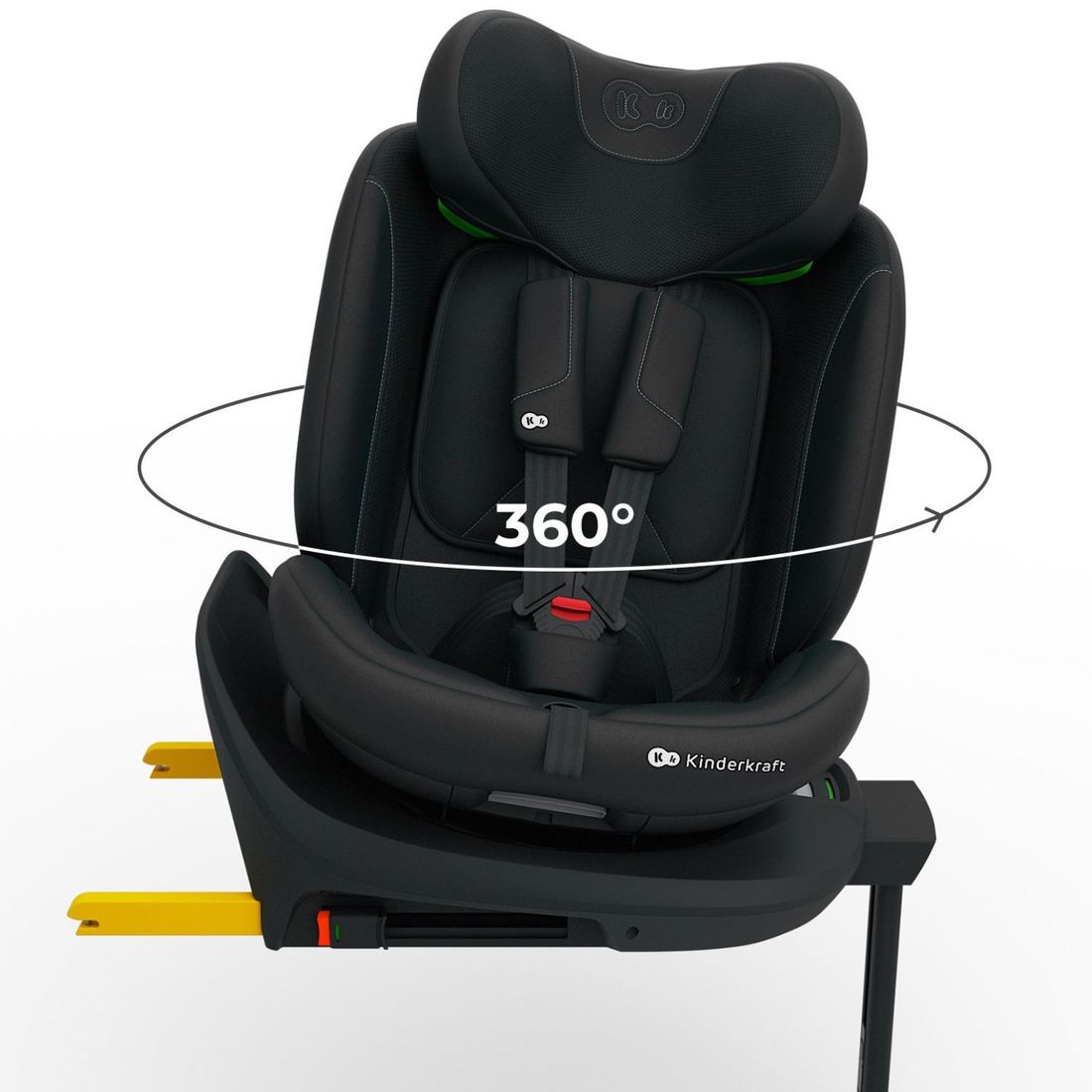 Siège auto I-360 2 Plus i-Size Black (groupe 1-2-3) (Kinderkraft) - Image 4