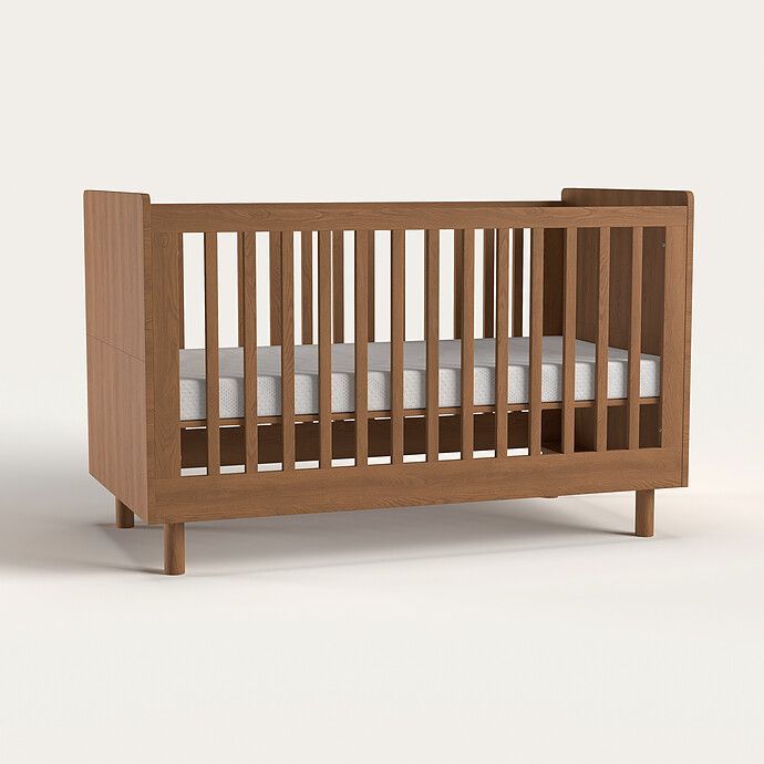 Lit Bébé Evolutif Tokyo Chêne Caramel - 140 x 70 cm (Nina Bien) - Image 4