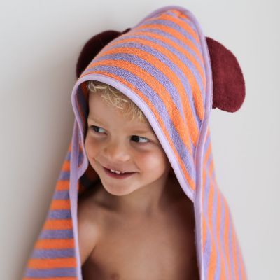 Cape de bain Ours Lavande (75 x 75 cm) (Quut) - Image 2
