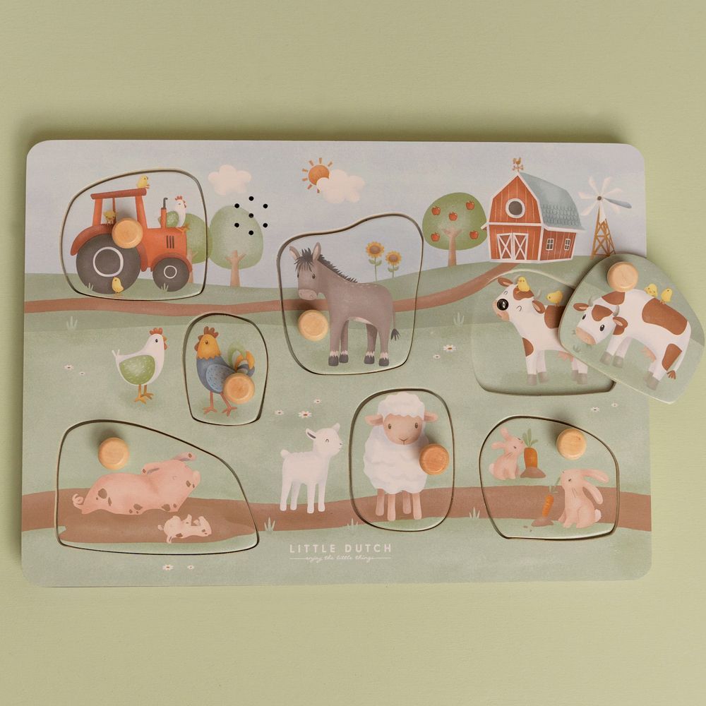 Puzzle sonore en bois Little Farm (Little Dutch) - Image 4