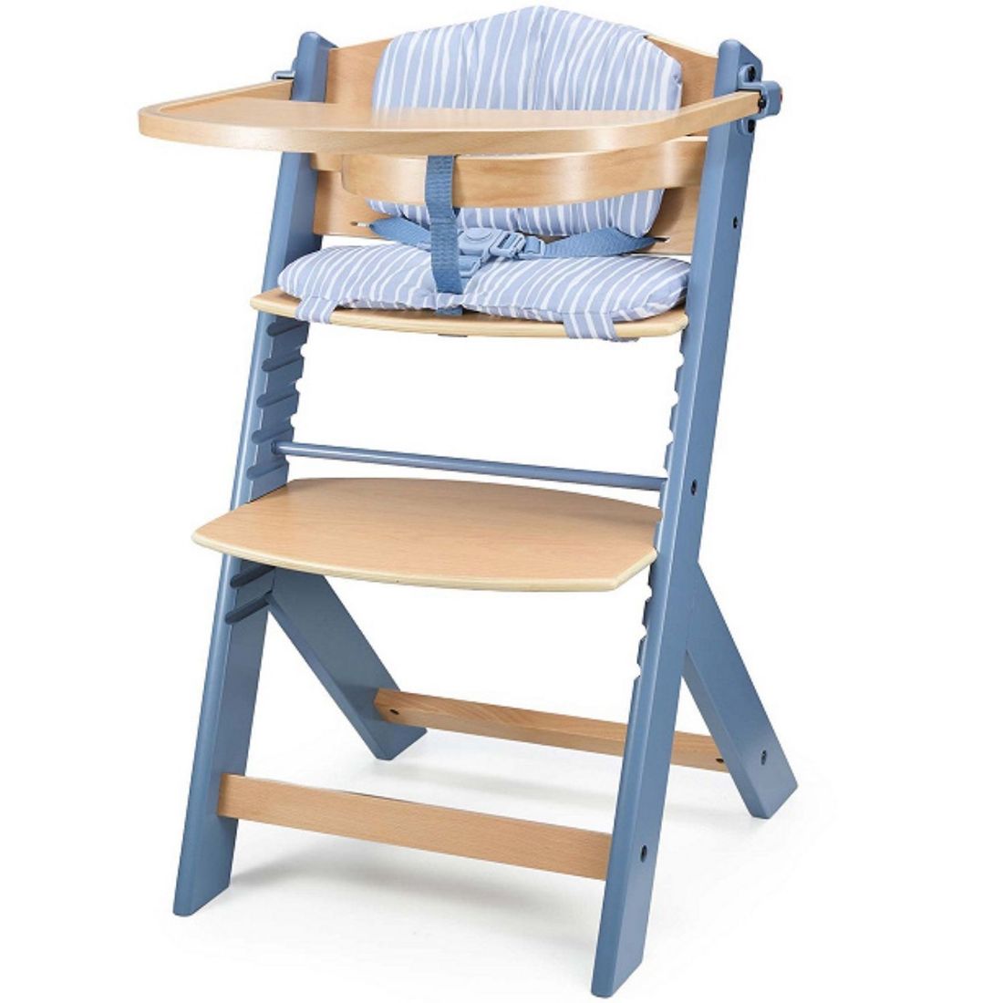 Chaise haute évolutive Enock avec coussin Nordic Breeze (Kinderkraft) - Image 1