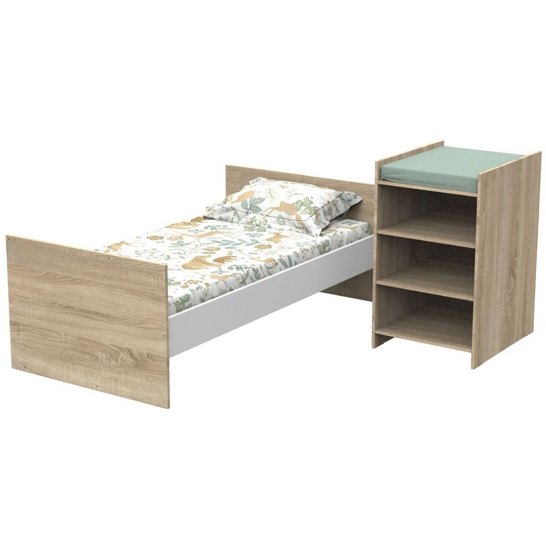 Lit combiné évolutif Up chêne doré (60 x 120 cm) (Baby Price) - Image 6