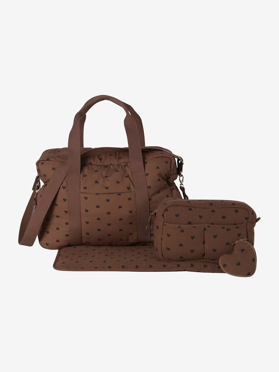 Sac à langer bandoulière 24h coeur fondant (Vertbaudet) - Image 1
