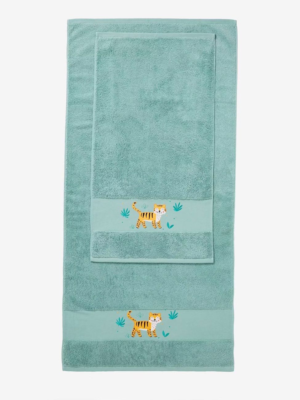 Serviette de bain Tigre vert (Vertbaudet) - Image 2