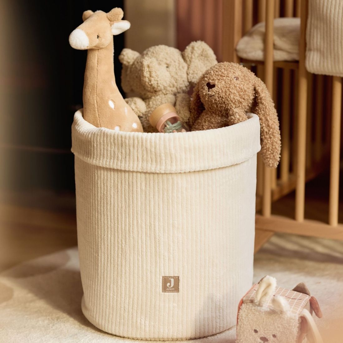 Panier de rangement Cloudy Rib Oatmeal (35 x 30 cm) (Jollein) - Image 5