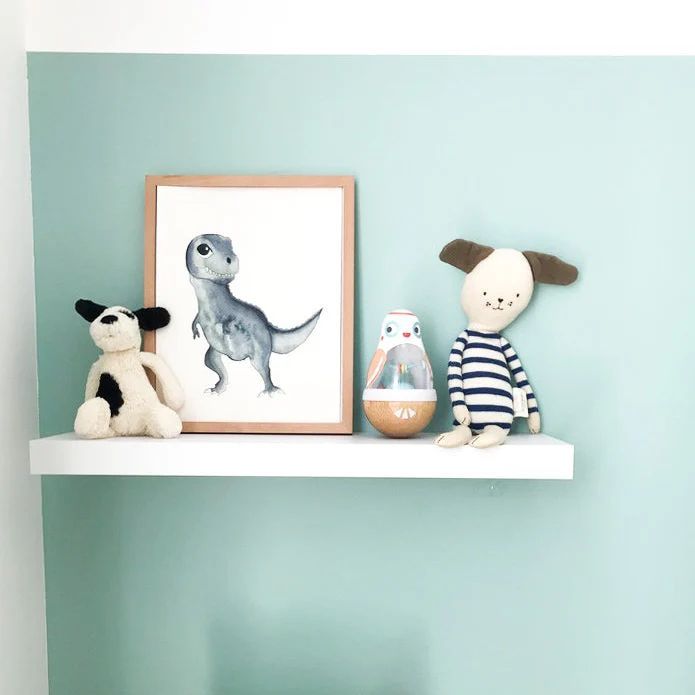 Affiche T-Rex aquarelle pour chambre bébé Rex décoration dinosaure enfant (Les Aquarelles de Marlène) - Image 6