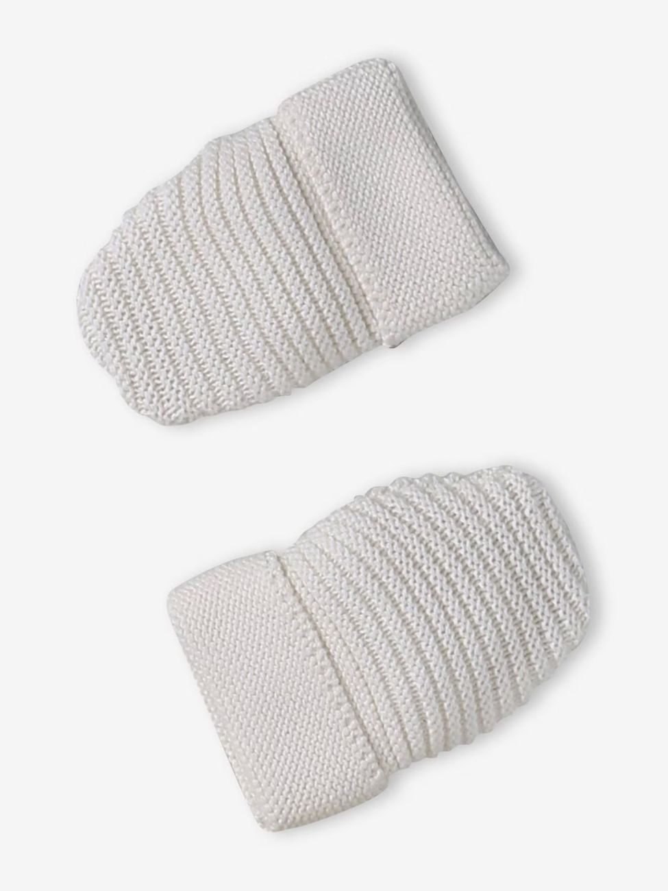 Kit naissance bonnet, moufles et chaussons et son pochon personnalisable écru (Vertbaudet) - Image 2