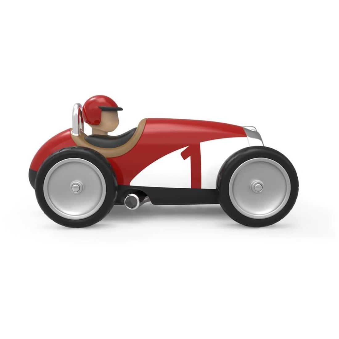 Petite Voiture De Course Bébé Vintage Rouge (Baghera) - Image 2
