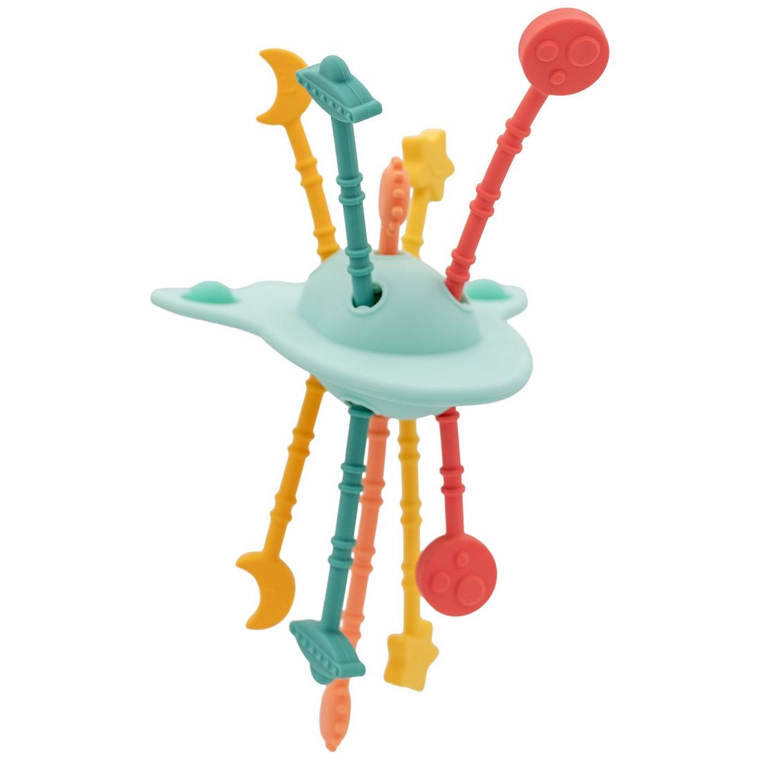 Jouet d'éveil et de dentition en silicone Fusée Sensorielle (Little L) - Image 1