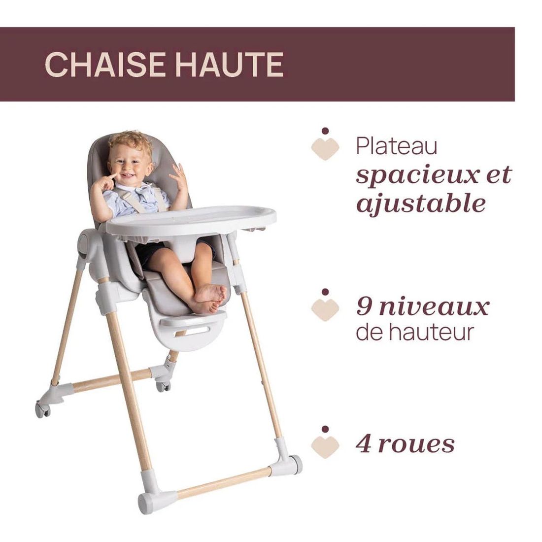 Chaise haute Polly Armonia (Chicco) - Image 3