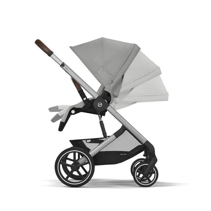 Poussette compacte Balios S Lux silver/stone grey - Gris (Cybex) - Image 2