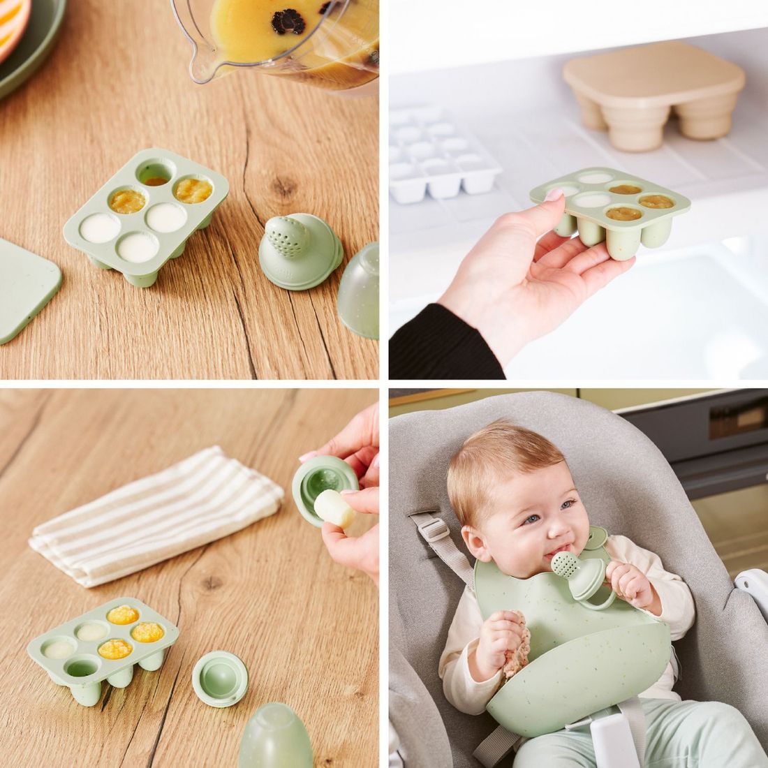 Set grignoteuse et moules en silicone (Babymoov) - Image 5