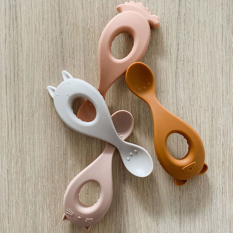 Lot de 4 cuillères en silicone Liva rose mix (Liewood) - Image 4