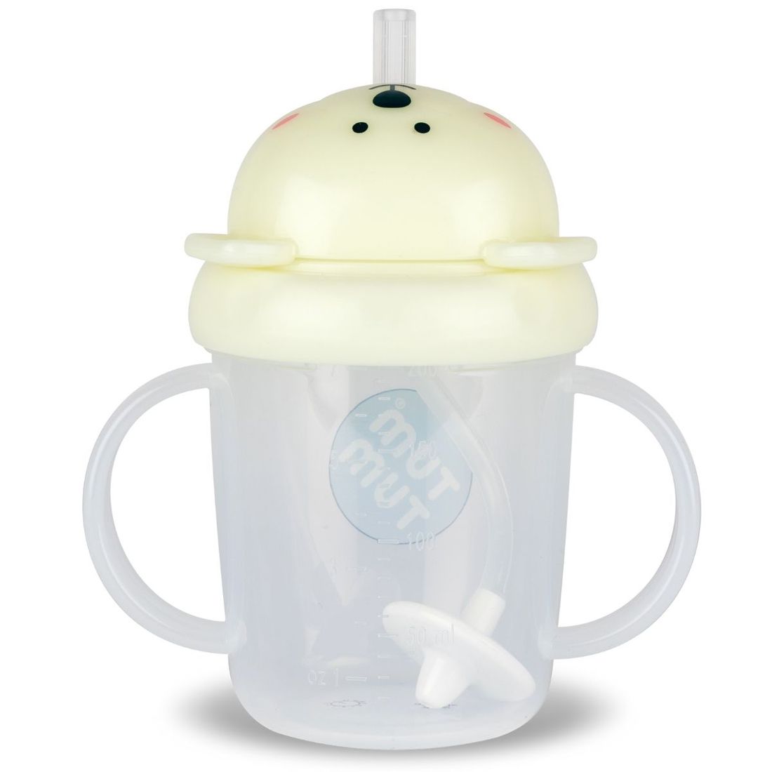 Tasse antifuite avec paille lestée Ours phosphorescente (200 ml) (Tum Tum) - Image 4