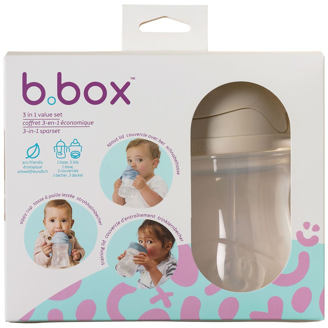 Tasse d'apprentissage évolutive Latte (3 pièces) (B.BOX) - Image 9