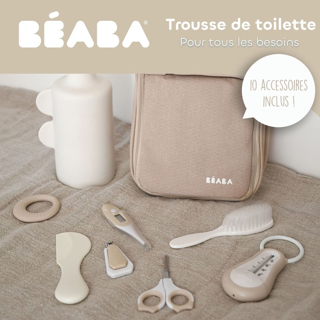 Trousse de soin Nomade Argile (10 accessoires) (Béaba) - Image 3