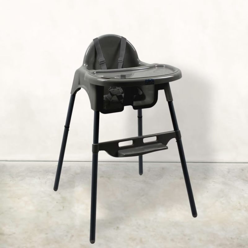 Chaise haute bébé - gris foncé (Monsieur Bébé) - Couverture