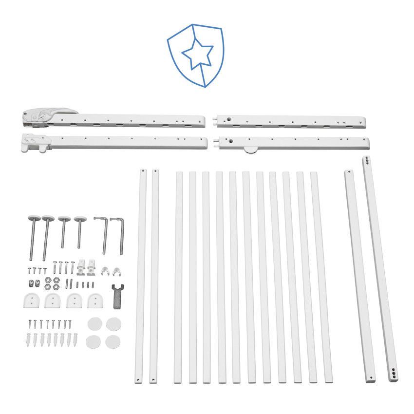 Barrière pression déco Pop ajustable - Blanc - Blanc (Badabulle) - Image 7