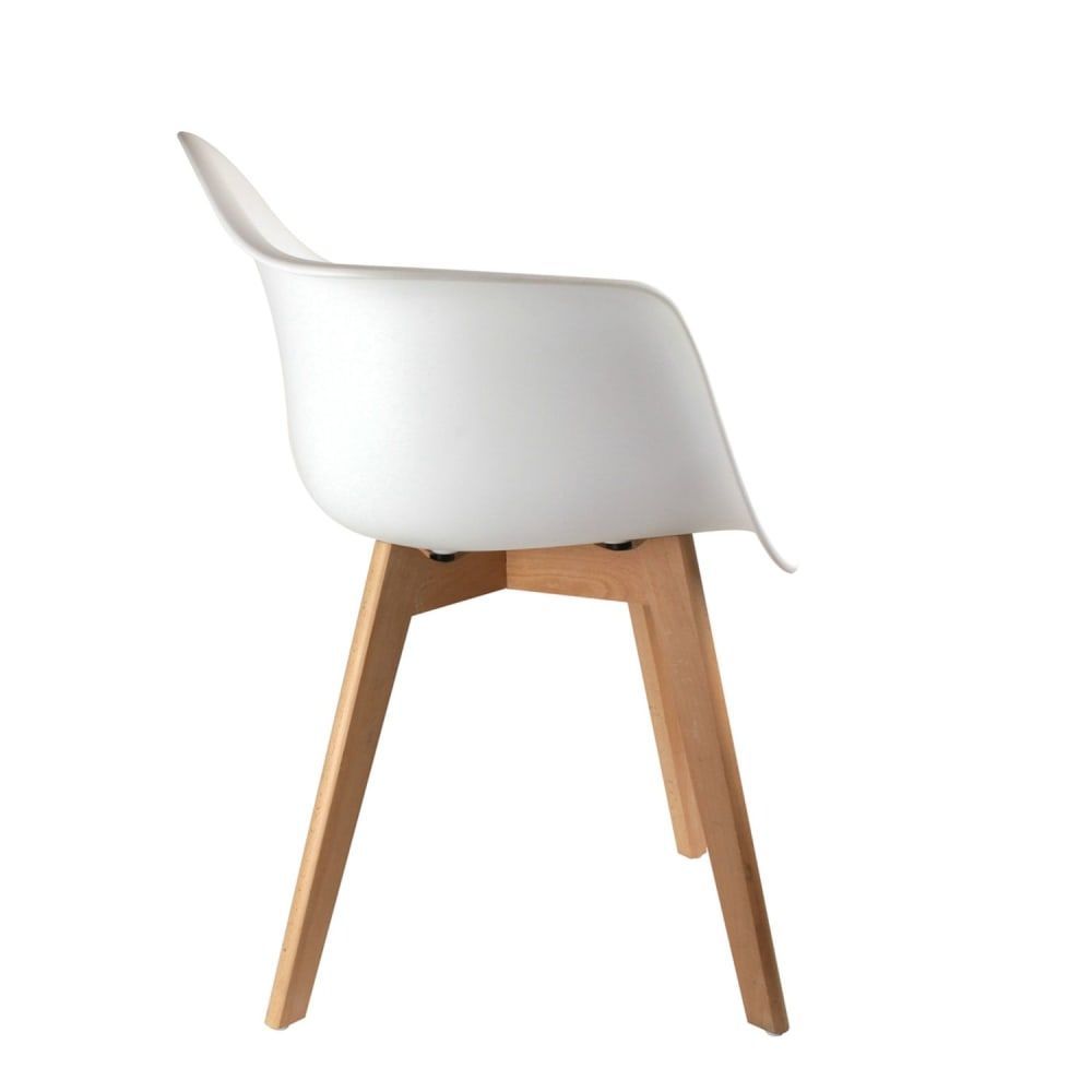 Fauteuil enfant design scandinave blanc (The Home Deco Factory) - Image 2